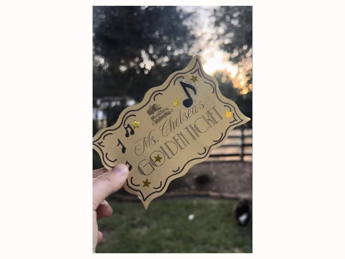 Ms. Chelsea's Golden Ticket, the prize every member is entered to win each month